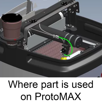 Гибридная трубка подачи абразива ProtoMAX, длина 355,6 мм (14&Prime;)