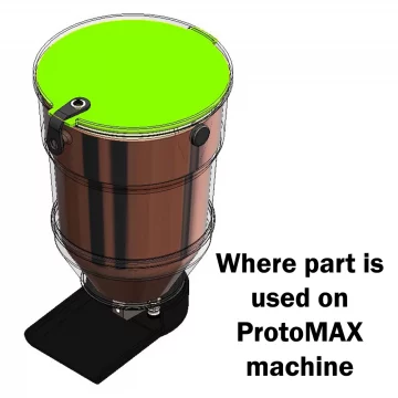 Крышка абразивного бункера ProtoMAX