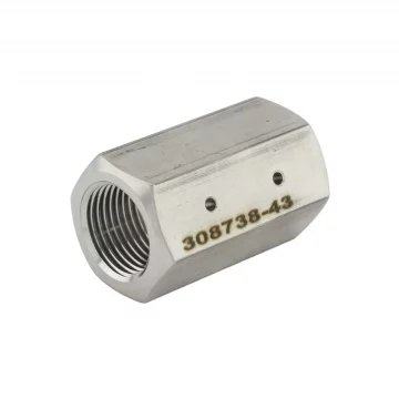 Линейный RMS-адаптер ВД 3/8&Prime; с внутренней резьбой с обеих сторон, отверстие 1,09 мм купить в  в Москве