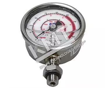 Гидравлический манометр KMT 0-400 бар, артикул 05045497 для систем гидроабразивной резки