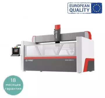 Гидроабразивный станок с ЧПУ закрытого типа FEDJET WaterJet купить  в Москве